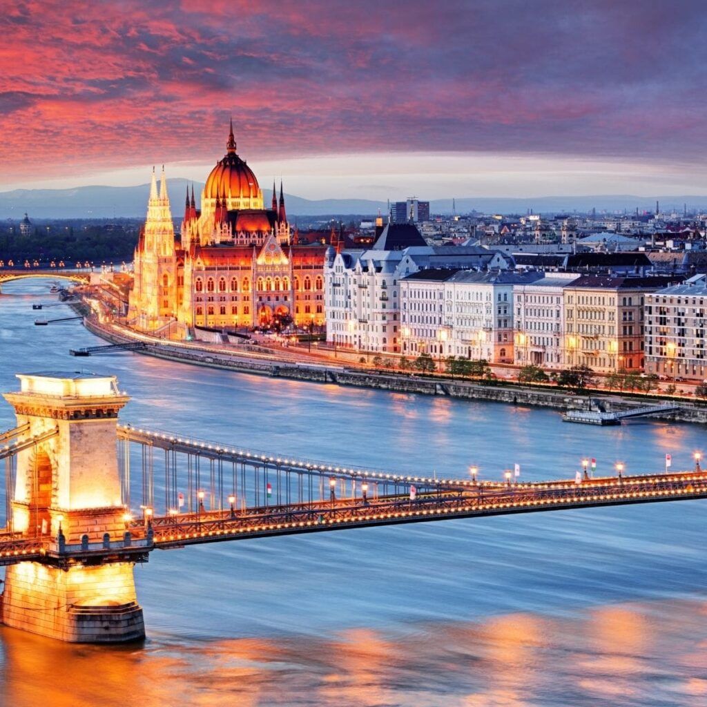 Parlamento di Budapest e Ponte delle Catene